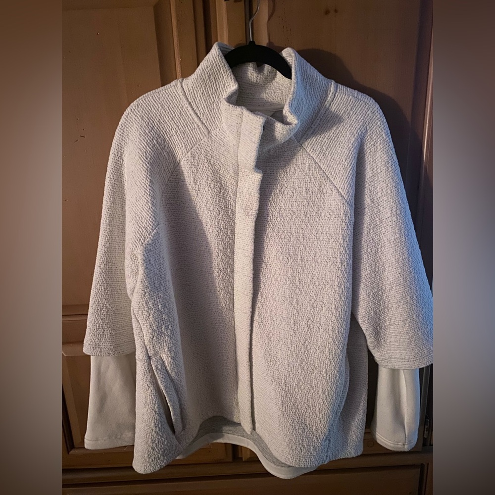 CALIA by Carrie Underwood Cream Teddy Jacket